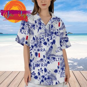 Michelob Ultra Flowers Pattern Hawaiian Shirts For Men 6