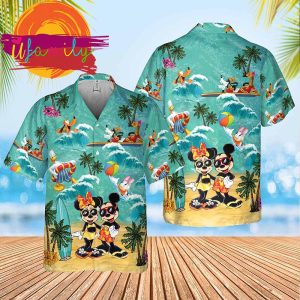 Mickey And Minnie Magical Family Vacation Disney Hawaiian Shirt 1 8 11zon