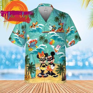 Mickey And Minnie Magical Family Vacation Disney Hawaiian Shirt 2 9 11zon