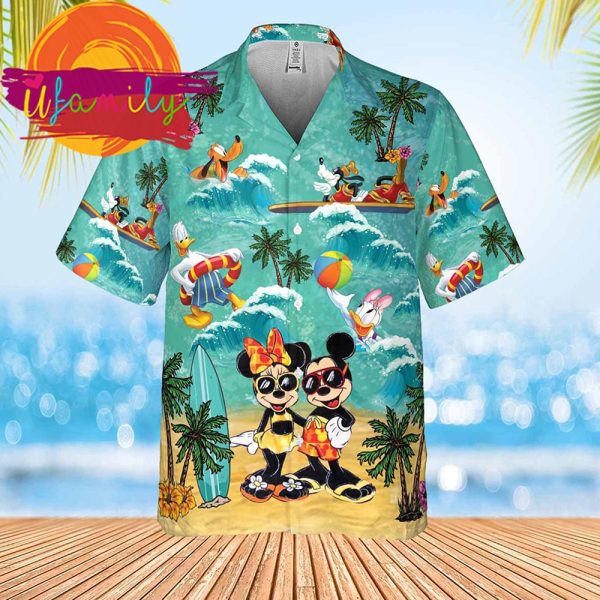 Mickey And Minnie Magical Family Vacation Disney Hawaiian Shirt