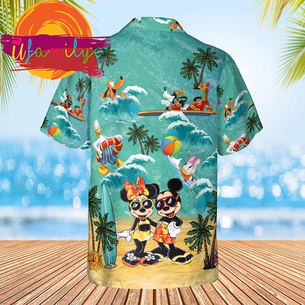 Mickey And Minnie Magical Family Vacation Disney Hawaiian Shirt