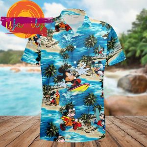 Mickey Mouse Aloha Hawaiian Shirt 2 18 11zon