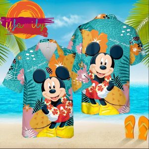 Mickey Mouse Hawaii Aloha Mens Hawaiian Shirt