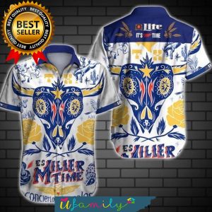 Miller Lite Beer All Over Printed Hawaiian Shirts For Men