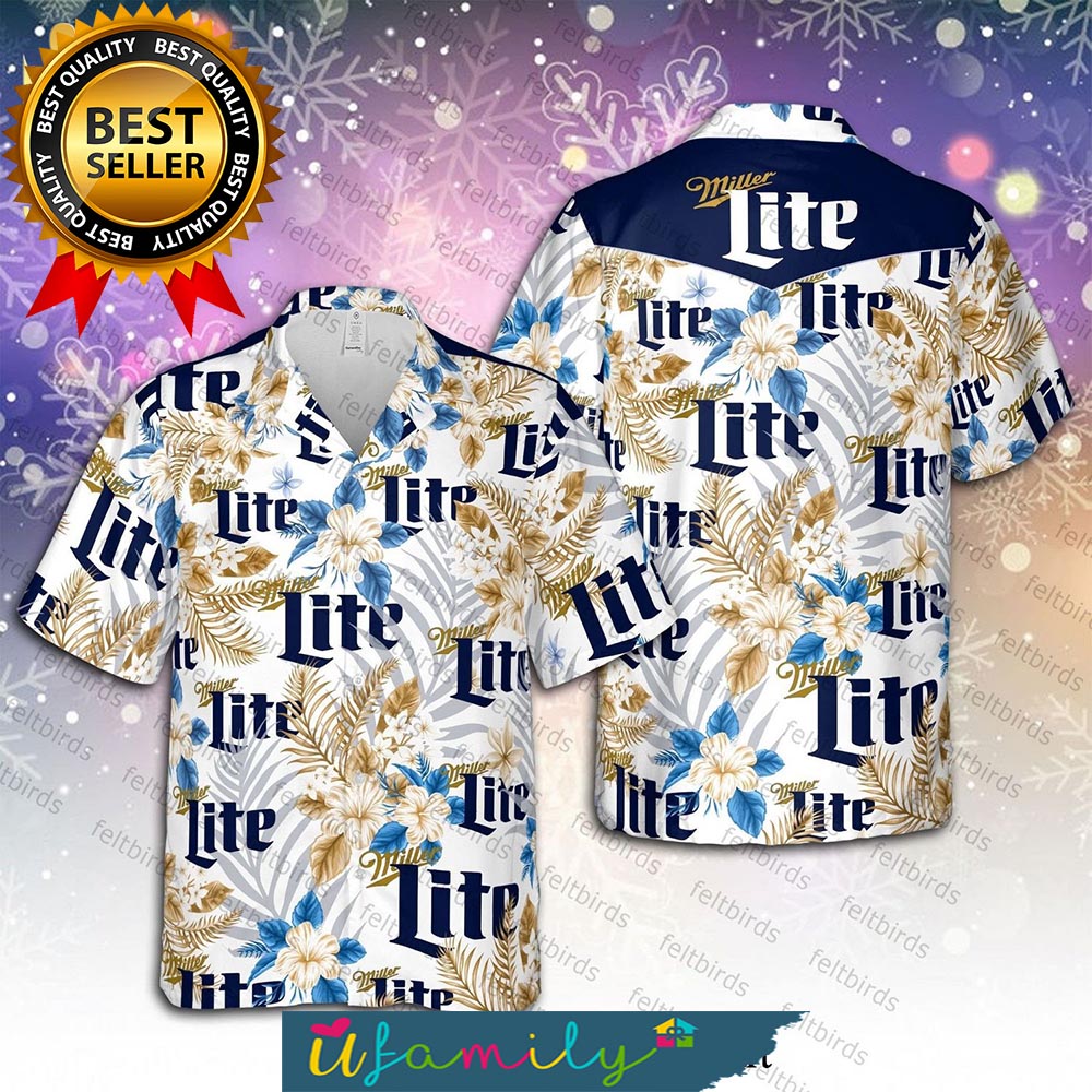 Miller Lite Beer Drinking Unisex Street Style Hawaii Shirts Men