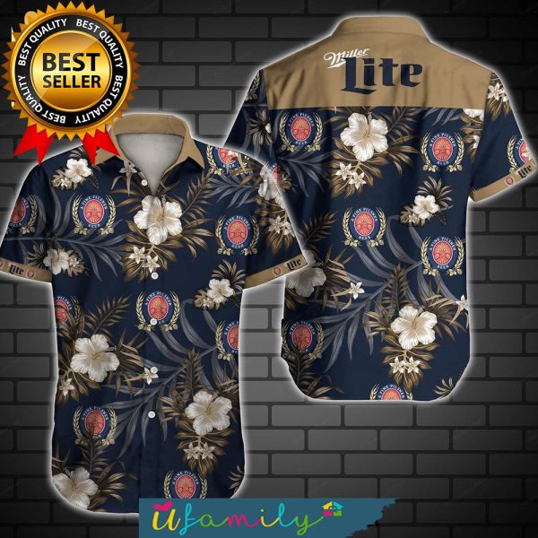 Miller Lite Beer Full Printing Hawaii Shirts Men