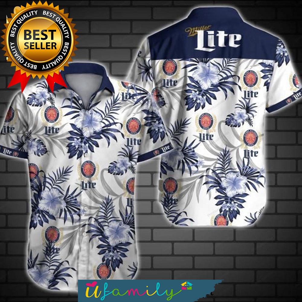 Miller Lite Beer New Style Full Print Hawaii Shirts Men