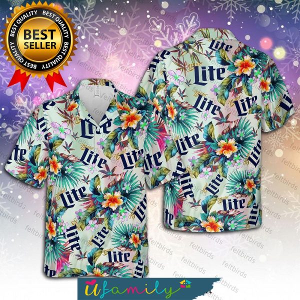 Miller Lite Beer Unisex Best Combo Full Printing Hawaii Shirts Men