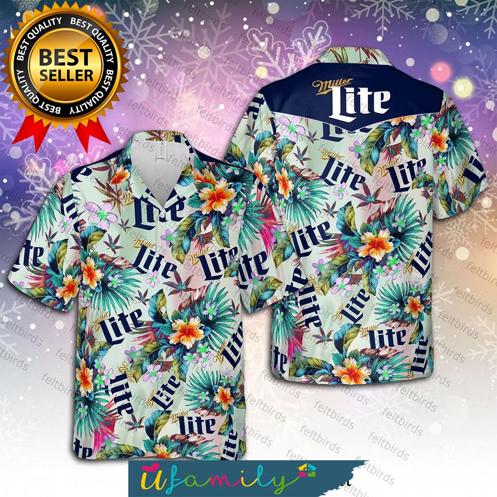 Miller Lite Beer Unisex Street Style Hawaii Shirts Men