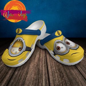 Minions Full Print Logo Yellow Blue Disney Graphic Cartoon Crocs 1