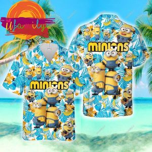 Minions The Rise Of Gru 3D Shirt Minion Tropical Hawaiian Shirt