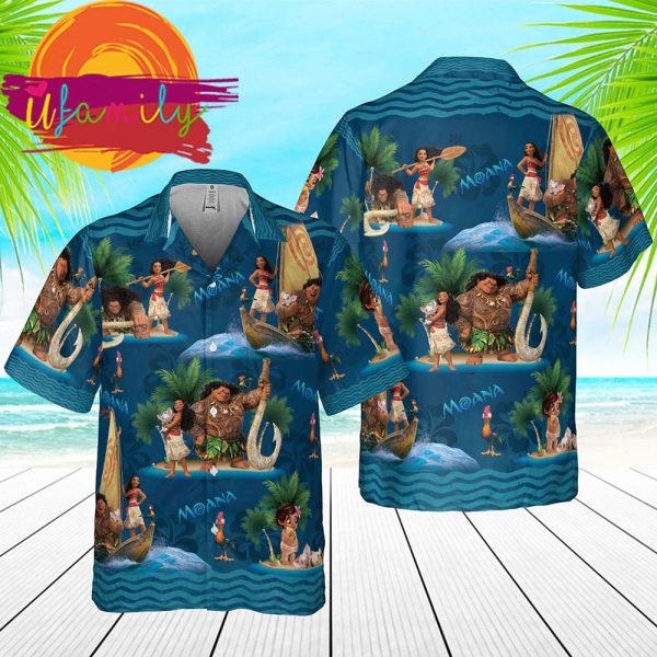 Moana And Maui Disney Hawaiian Shirt