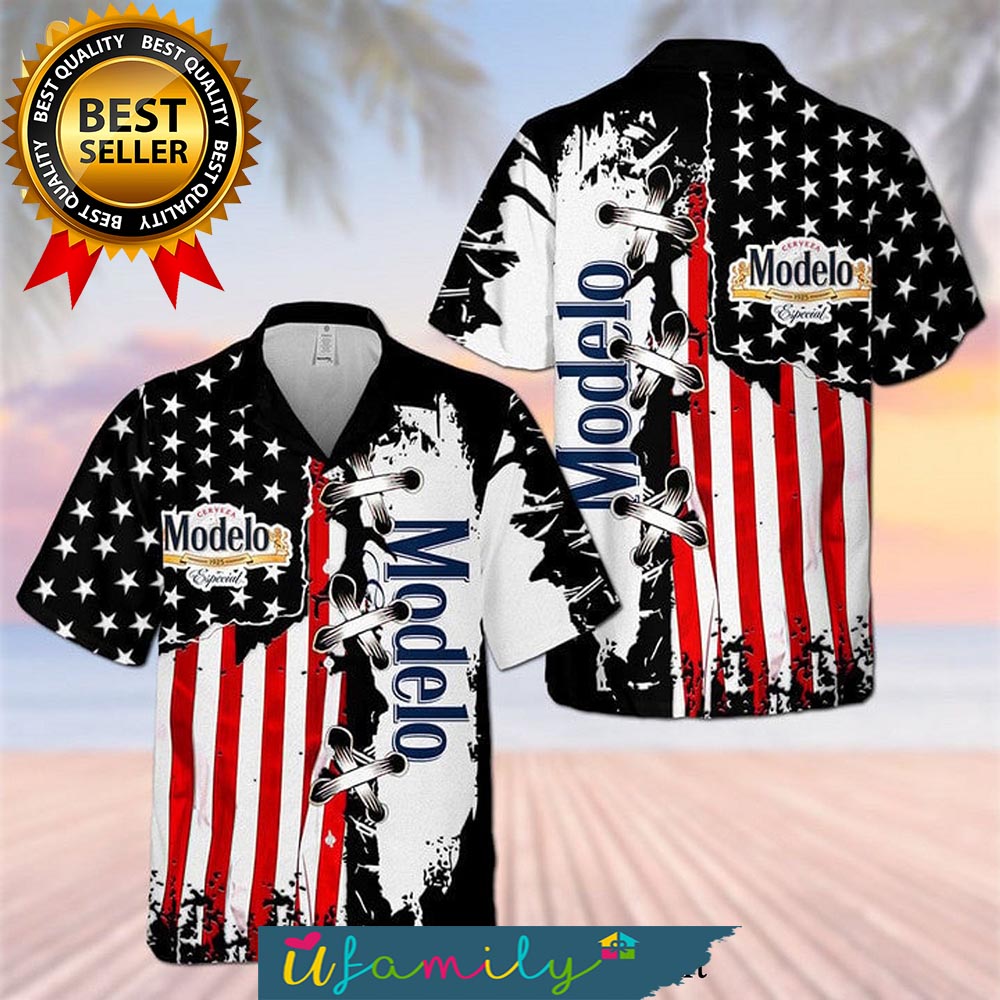 Modelo Usa Flag Cross Stitch For Fans Hawaii Shirts Men