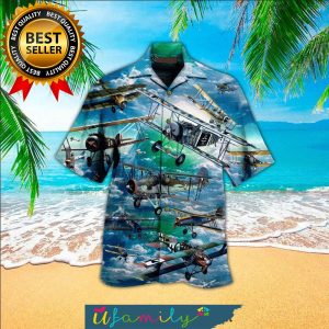 Monoplane And The Ocean Hot Outfit Hawaii Shirts Men