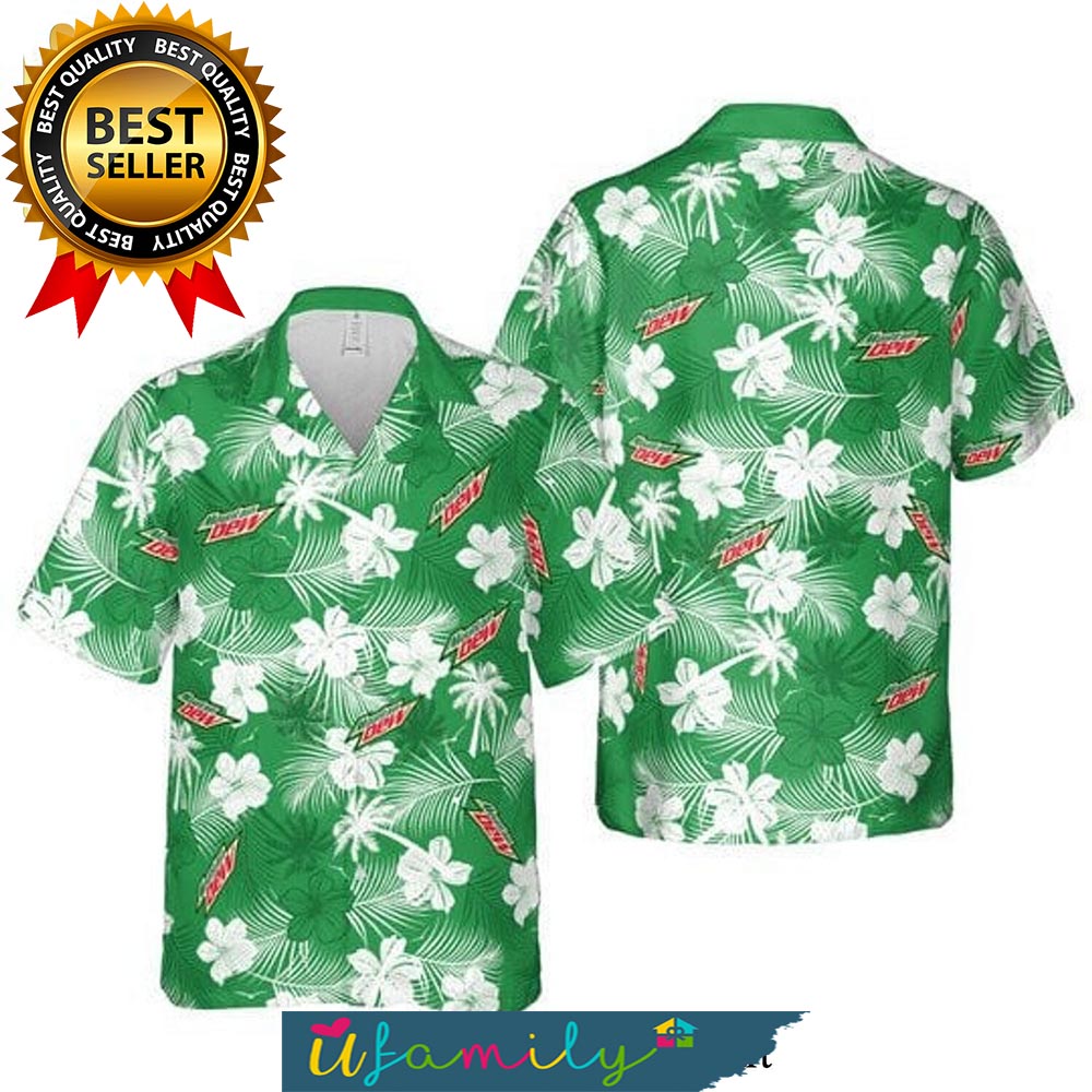 Mountain Dew Full Print Hawaii Shirts Men