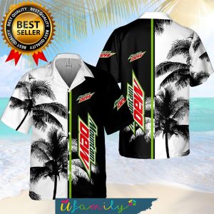 Mountain Dew Palm Tree All Over Printed Hawaiian Shirt For Men