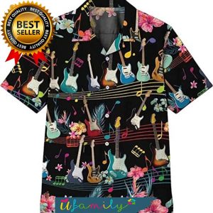 Music Melody New Fashion Full Printed Hawaiian Shirt For Men