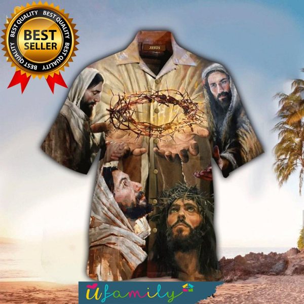 My King Wore This Crown Jesus Cool Style Hawaiian Shirt For Men