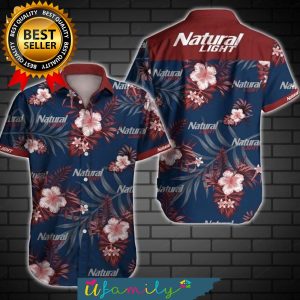 Natural Light Beer Holiday Time Hawaiian Shirt For Men