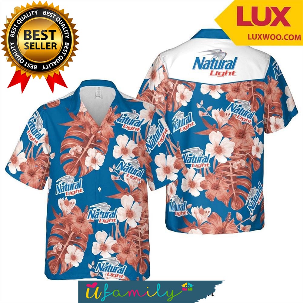 Natural Light Beer Hot Version Hawaiian Shirt For Men