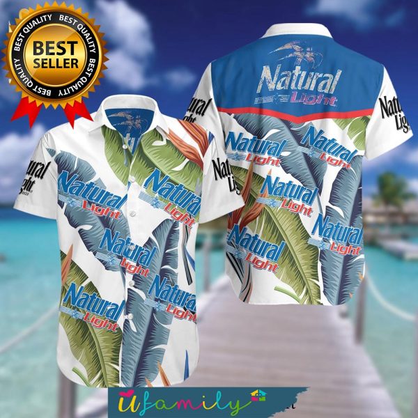 Natural Light Beer Summer Time Hawaiian Shirt For Men