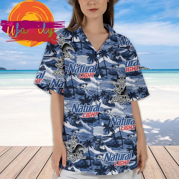 Natural Light Sea Island Pattern Hawaiian Shirt