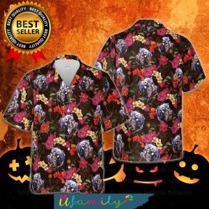 Nightmare Before Christmas Jack Skellington And Sally Halloween Street Style All Over Print Hawaiian Shirt For Men