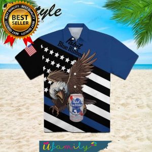 Pabst Blue Ribbon Eagle For Fans Hawaiian Shirt For Men