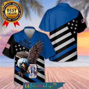 Pabst Blue Ribbon Eagle Hot Outfit Hawaiian Shirt For Men