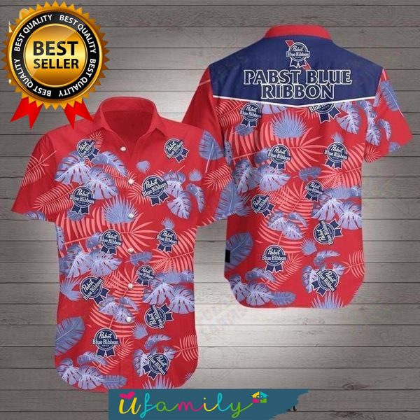 Pabst Blue Ribbon For Vacation Hawaiian Shirt For Men