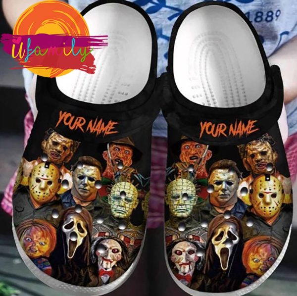 Personalized Horror Movies Halloween Crocs Classic Clogs Shoes