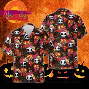 Personalized Jack Skellington Halloween Hawaiian Shirt