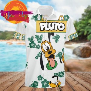 Pluto Dog Hibiscus Disney Magic Kingdom Funny Hawaiian Shirt 2