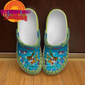 Scooby Doo Patterns Blue Green Disney Graphic Cartoon Unisex Crocs Shoes 2 43 11zon
