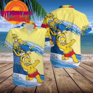 Simpson Family Going To The Beach Hawaiian Shirt 2