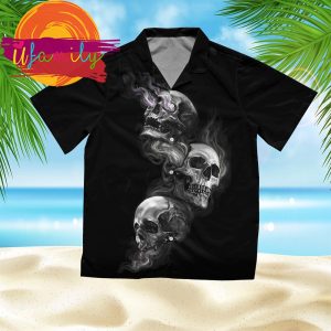 Skeleton Skull Hear No Evil Men Hawaiian Shirt 2