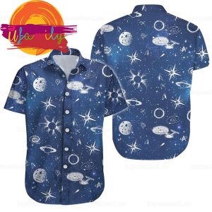 Spaceship Trek Starships Beach Men Hawaiian Shirt 2