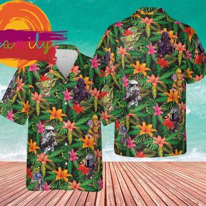 StarWars Disney Tropical Button Men Hawaiian Shirt 1