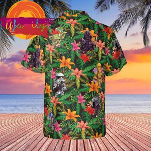 StarWars Disney Tropical Button Men Hawaiian Shirt 3