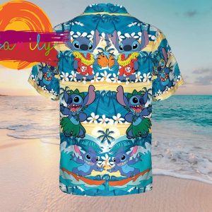 Stitch Disney Tropical Summer Men Hawaiian Shirt 3