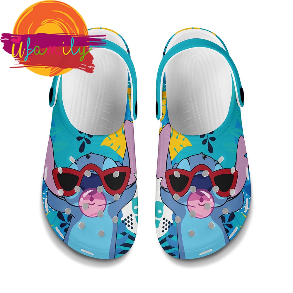 Stitch Wear Sunglasses Full Print Blue Disney Graphic Cartoon Crocs Shoes
