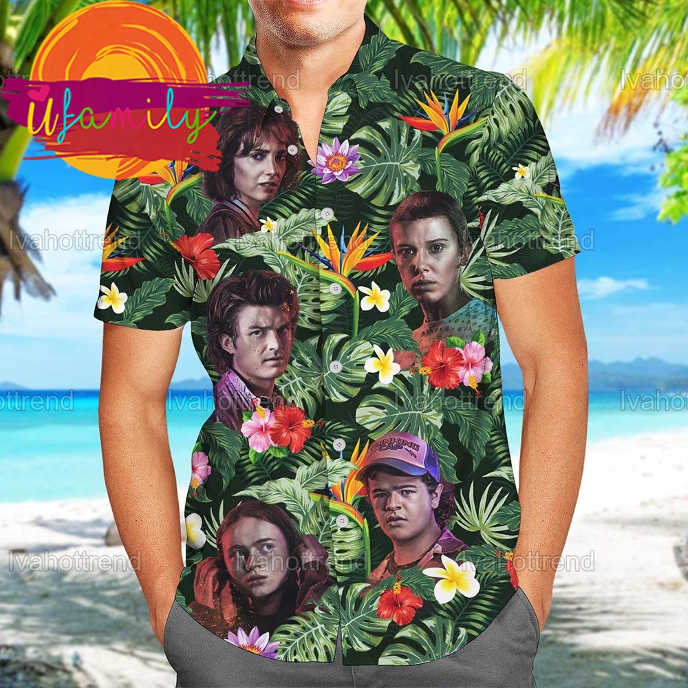 StrangerThings Characters Men Hawaiian Shirt