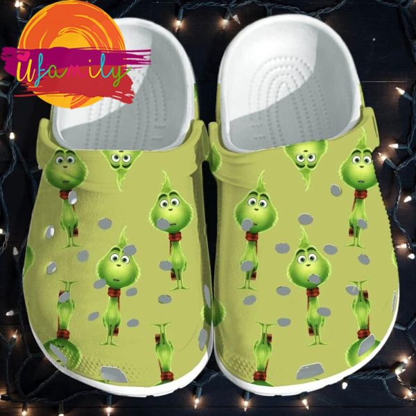 The Grinch Face Grinchmas Cute Pattern Christmas Crocs Crocband Shoes