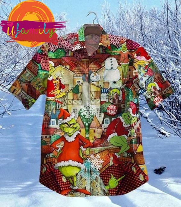 The Grinch Funny Christmas Hawaiian Shirt