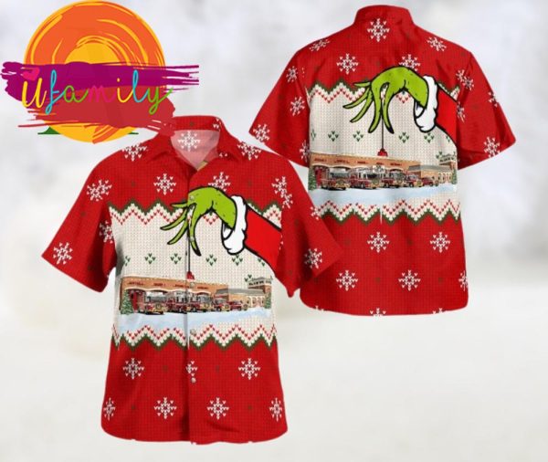 Unisex Christmas Grinch Merry Xmas Santa Claus Hawaiian Shirt