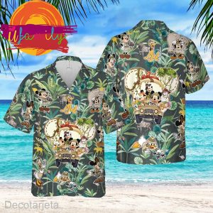 Vintage Disney Animal Kingdom Mickey And Friends Cool Hawaiian Shirt