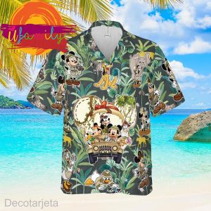 Vintage Disney Animal Kingdom Mickey And Friends Cool Hawaiian Shirt 3