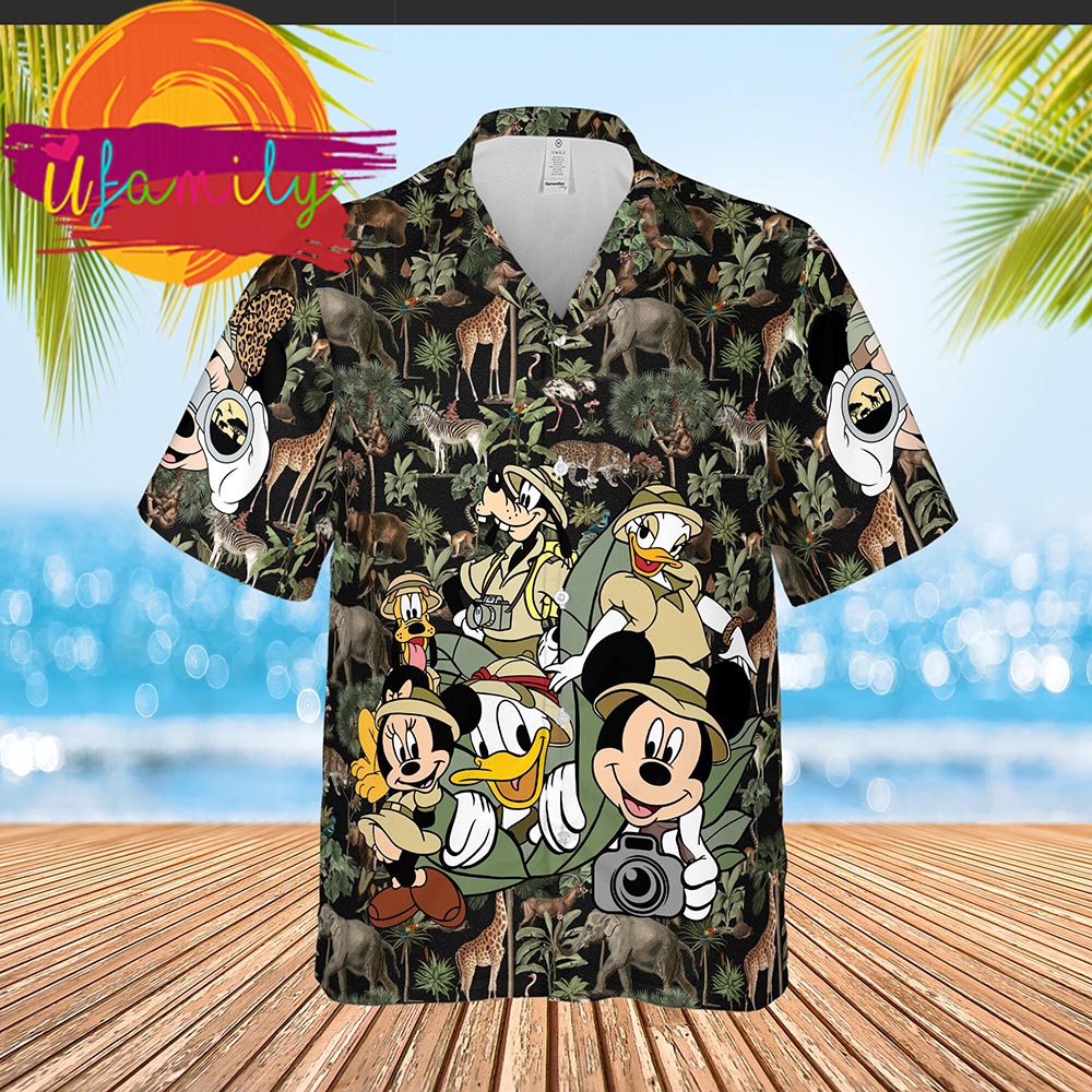 Vintage Disney Animal Kingdom Safari Mode Cool Hawaiian Shirt