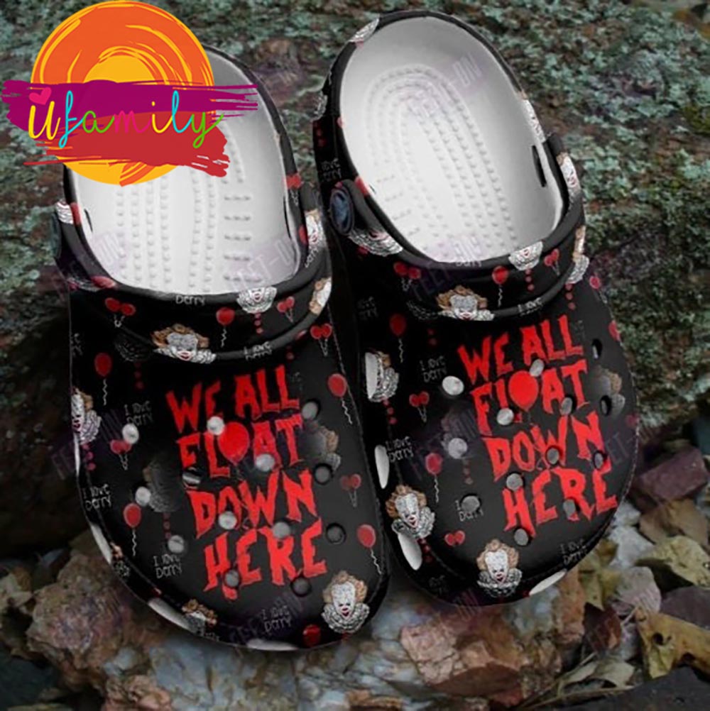 We All Float Down Here IT Horror Movie Halloween Crocs Classic Clogs Shoes