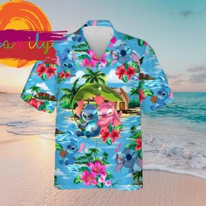 Women Stitch Disney Tropical Cool Hawaiian Shirt 2